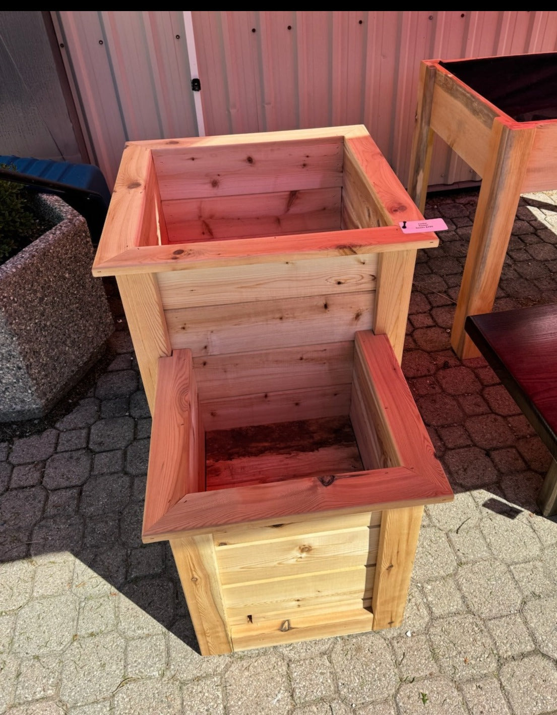 Cedar Double Box Planter